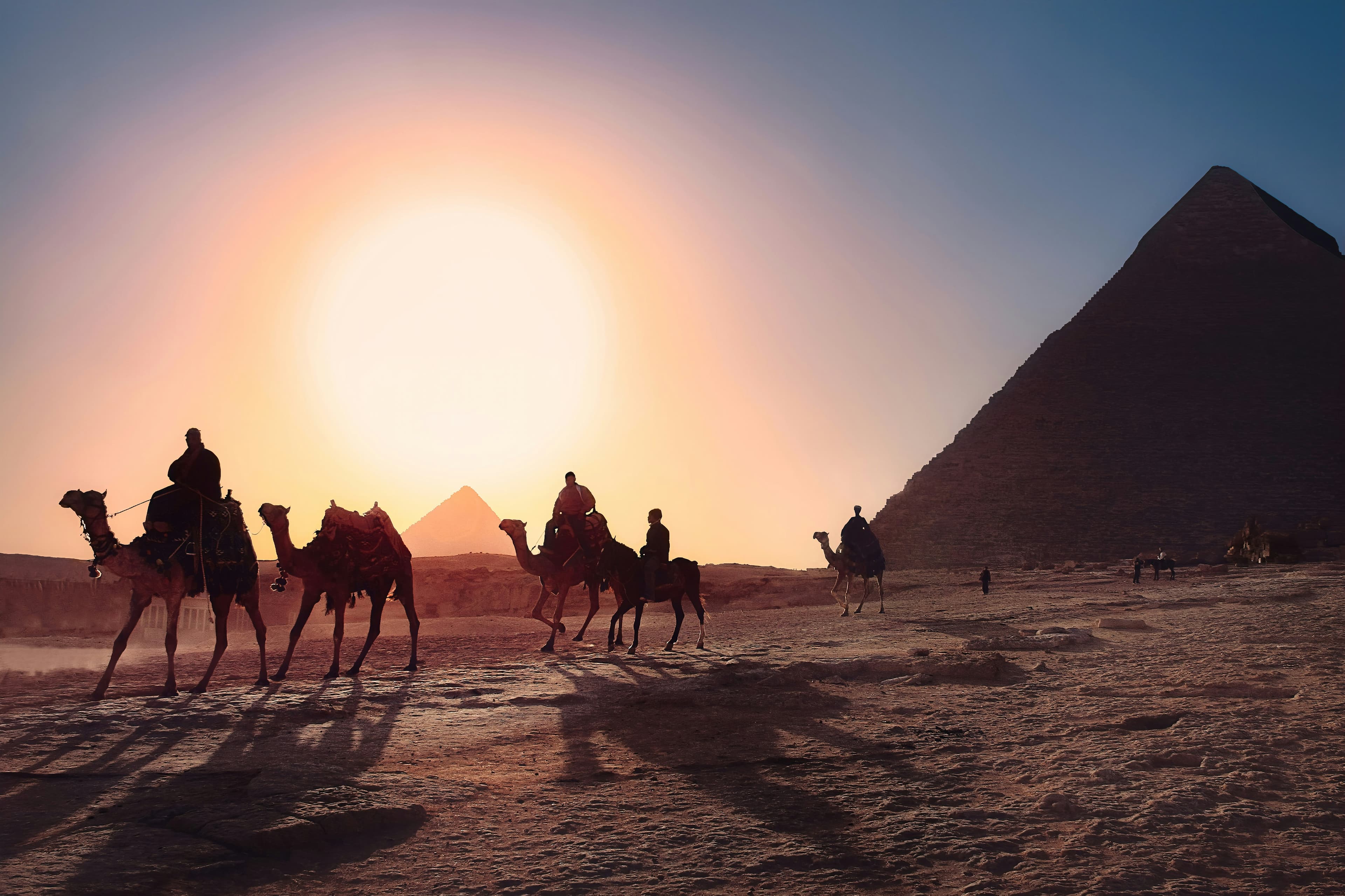 Beautiful scenic view of Egypt - popular tourist destination for visa travelers