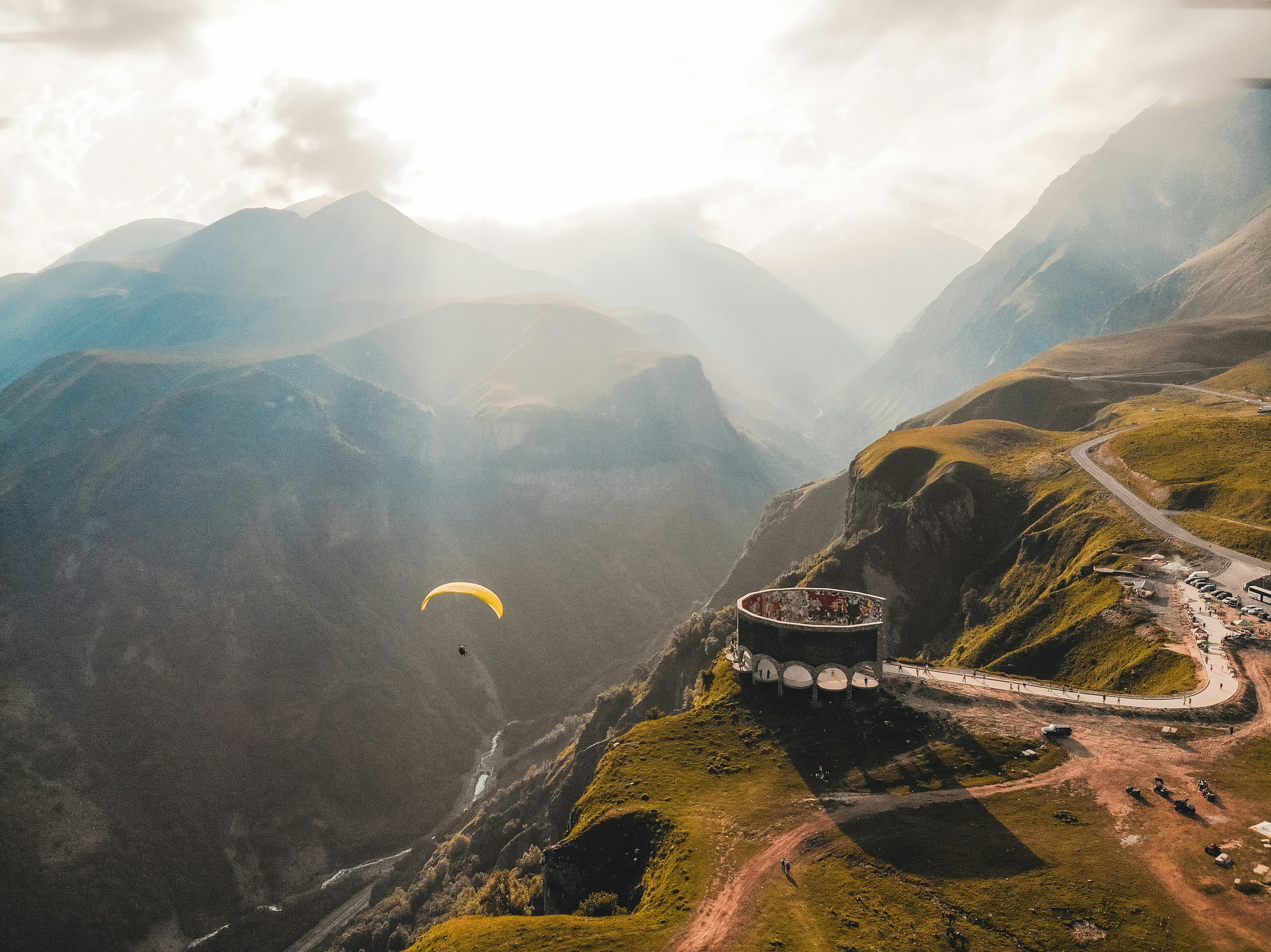 Beautiful scenic view of Georgia - popular tourist destination for visa travelers