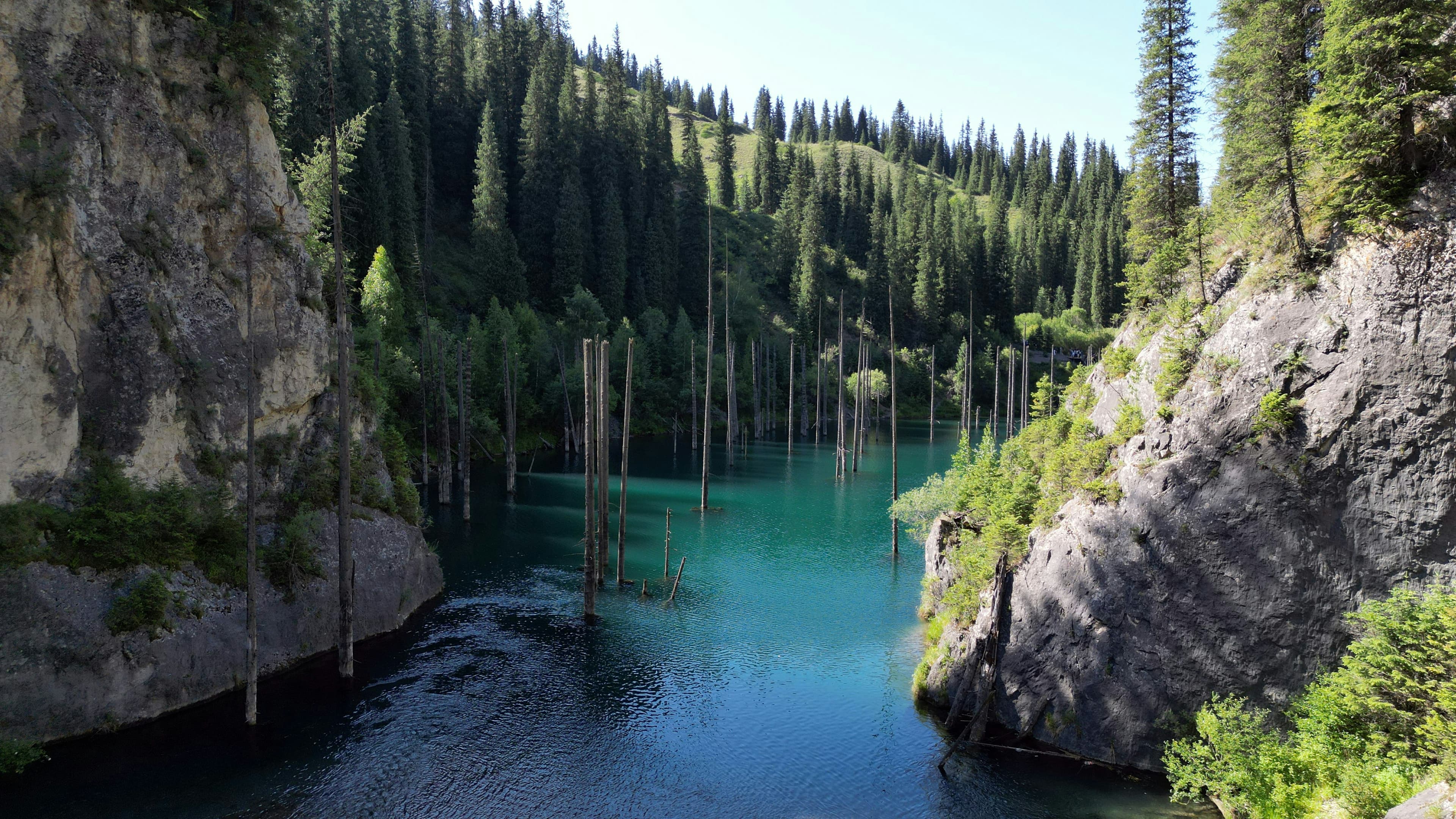 Beautiful scenic view of Kazakhstan - popular tourist destination for visa travelers
