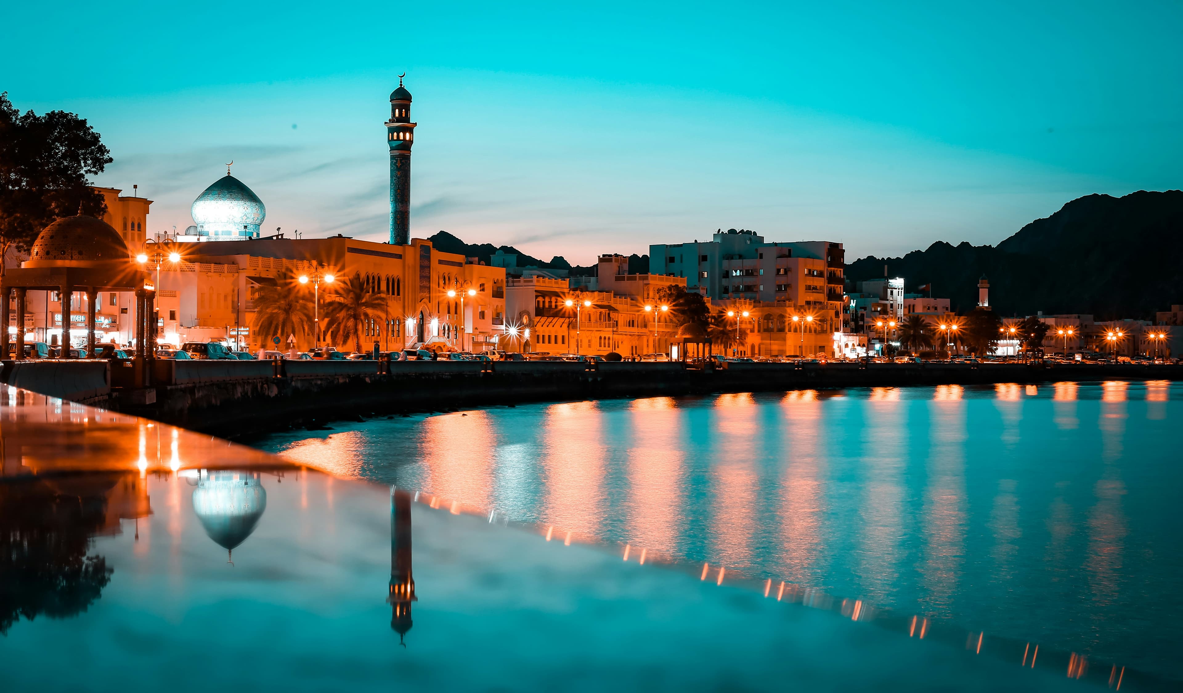 Beautiful scenic view of Oman - popular tourist destination for visa travelers