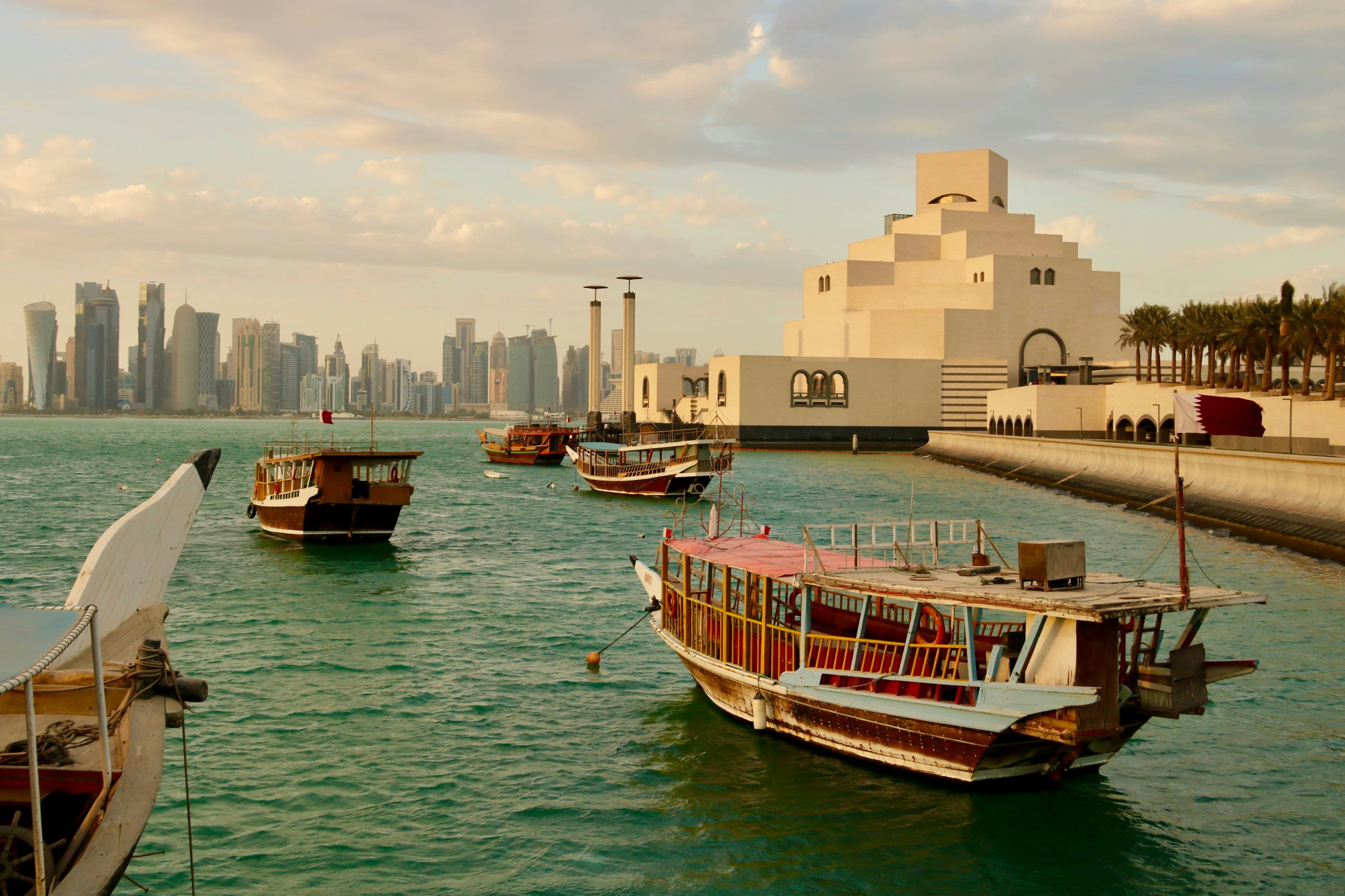 Beautiful scenic view of Qatar - popular tourist destination for visa travelers