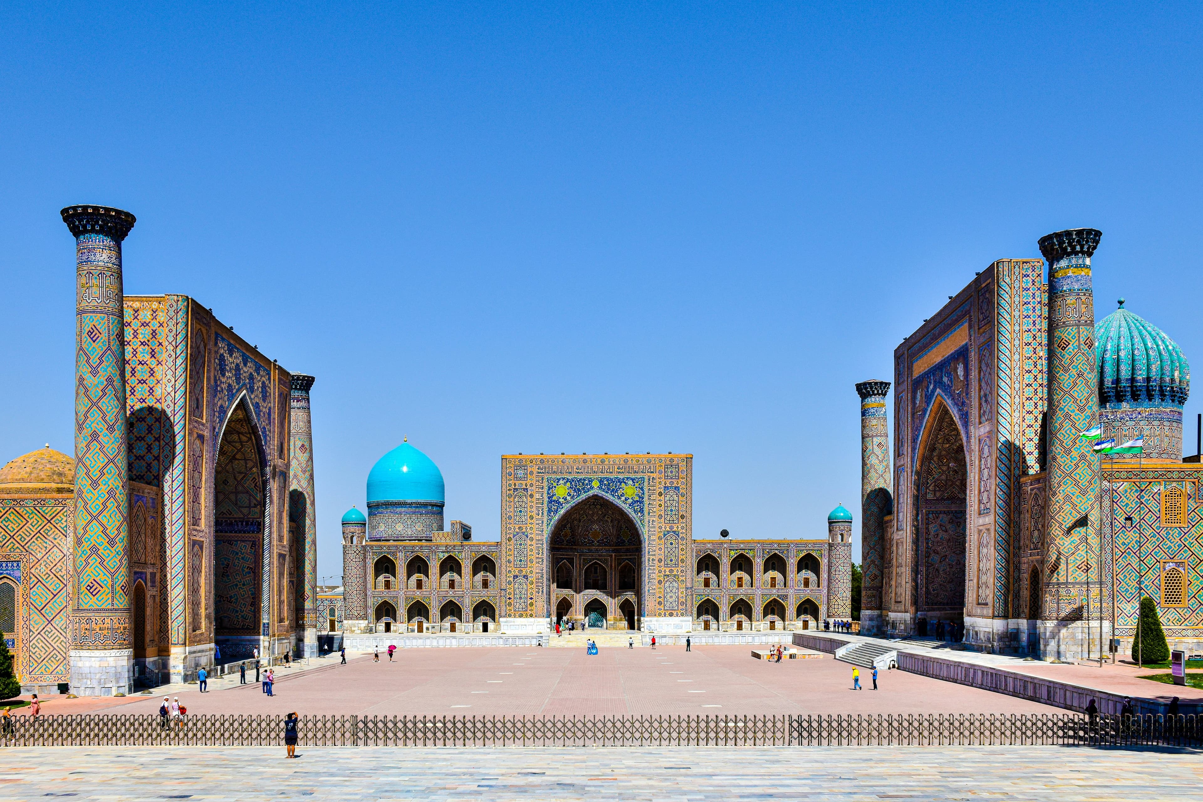 Beautiful scenic view of Uzbekistan - popular tourist destination for visa travelers